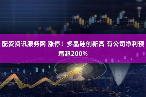 配资资讯服务网 涨停！多晶硅创新高 有公司净利预增超200%